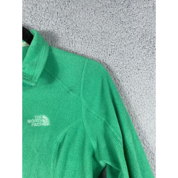 The North Face Womens Green Fleece 1/4 Zip Pull Over Jacket Size S - Picture 7 of 10